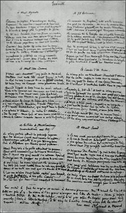 lettre a Gautier sonnets